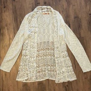 Light Gray Detailed Cardigan